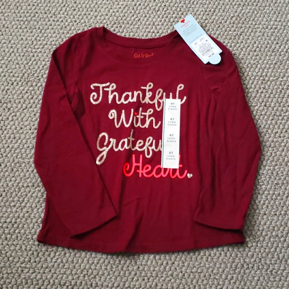 NWT Cat & Jack long-sleeve tee
